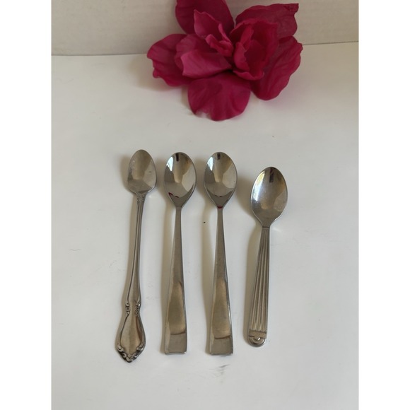 Other - 4 Sugar Spoons 18/10 Stainless Set Of 4 Unmatched Mixed Brands